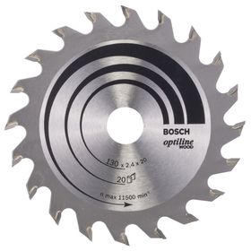 Bosch 130x20-16x2.4 mm 20 Gri 1 Adet Daire Testere Bıçağı
