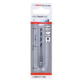 Bosch 1/4 Adap. Metal 3.2 mm Matkap Ucu