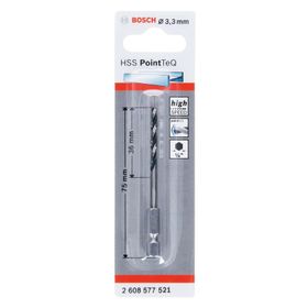 Bosch 1/4 Adap. Metal 3.3 mm Matkap Ucu