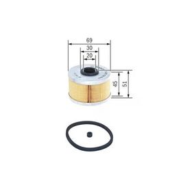 Bosch 1457429657 Clio II KNG MGN Trafic LGN I 60 75 Yakıt Filtresi