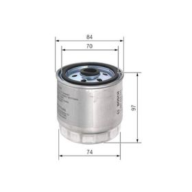 Bosch 1457434443 Accent II Getz Matrix 1.5CRDI Kia Sorento Yakıt Filtresi