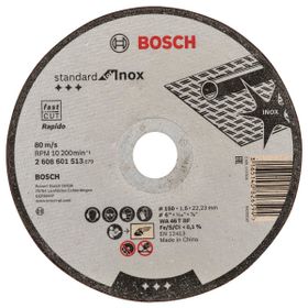 Bosch 150x1.6 mm Standard Seri Düz Inox Kesme Diski