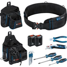 Bosch 1600A02H5C 6 Parça Profesyonel Çanta Kemer ve El Aleti Seti