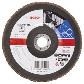 Bosch 180 mm 40 Kum Best Serisi Metal Flap Disk