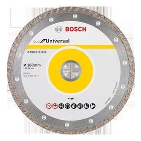 Bosch 180 mm Turbo Ekonomik Seri 9+1 Genel Yapı Malzemeleri İçin Elmas Kesme Diski