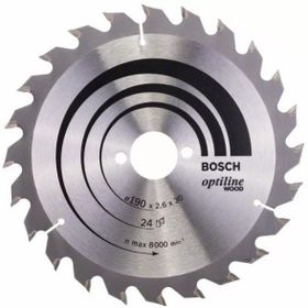Bosch 190x30 mm 24 Diş Daire Testere Bıçağı
