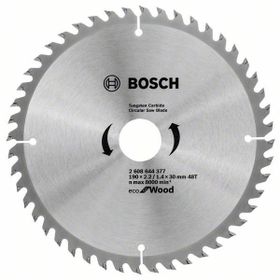 Bosch 190x30 mm 48 Diş Optiline Eco Wood Daire Testere Bıçağı