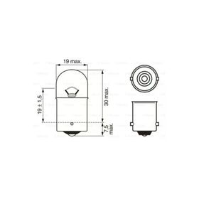 Bosch 1987302928 R5W BA15S Osram 5007 Ampul