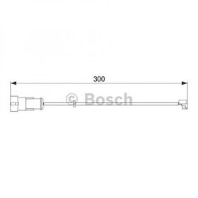 Bosch 1987474573 Iveco Daily 99- Fren Balatası Ön Arka Fişi İkaz Kablosu