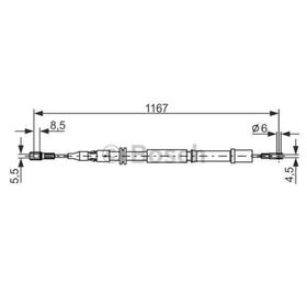 Bosch 1987477199 1167 mm Fren Teli
