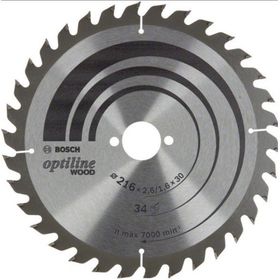 Bosch 216 mm 34 Diş Ahşap Optiline Wood Daire Testere Bıçağı