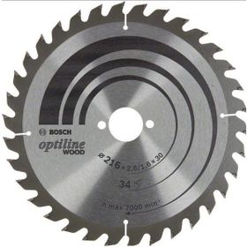 Bosch 216 mm 34 Diş Ahşap Optiline Wood Daire Testere Bıçağı