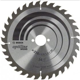 Bosch 216 mm 34 Diş Ahşap Optiline Wood Daire Testere Bıçağı