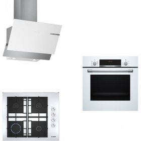 Bosch 243 HBF514BW1T - POP6C2092O - DWK65AD20R Beyaz 3'lü Ankastre Set