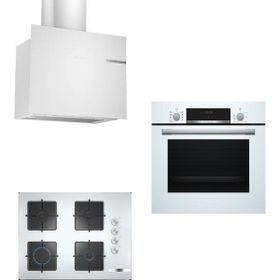 Bosch 251 HBF514BW1T - POP7C2O12O - DWF65AJ20T Beyaz 3'lü Ankastre Set