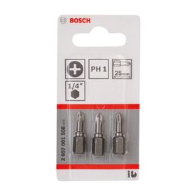 Bosch 2607001508 PH 1x25 mm 3'lü Vidalama Ucu