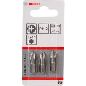 Bosch 2607001511 Ph2 25 mm 3'lü Yıldız Bits Uç