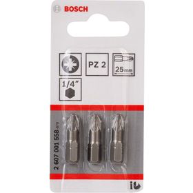 Bosch 2607001558 PZ 2x25 mm 3'lü Vidalama Ucu