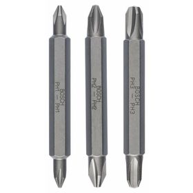 Bosch 2607001748 Çift Taraflı PH1/2/ 3 x 60 mm 3'lü Bits Uç