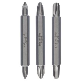 Bosch 2607001748 Çift Taraflı PH1/2/ 3 x 60 mm 3'lü Bits Uç