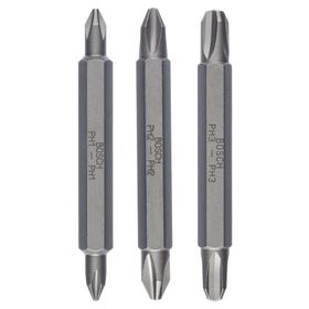 Bosch 2607001748 Çift Taraflı PH1/2/ 3 x 60 mm 3'lü Bits Uç