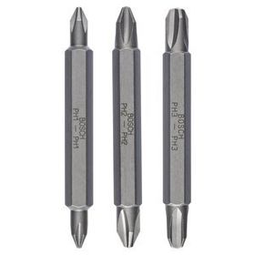 Bosch 2607001748 Çift Taraflı PH1/2/ 3 x 60 mm 3'lü Bits Uç