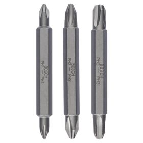 Bosch 2607001748 PH1/2/3x60 mm 3'lü Çift Taraflı Vidalama Ucu