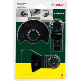 Bosch 2607017323 Dıy Starlock 3'lü Çok İşlevli Aletler İçin Ahşap Seti