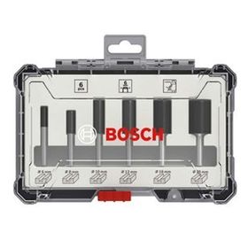 Bosch 2607017465 6 Parça Düz 6 mm Pro Freze Seti