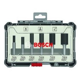 Bosch 2607017466 6 Parça Düz 8 mm Pro Freze Seti
