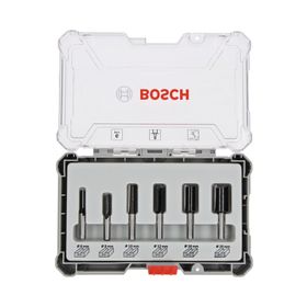 Bosch 2607017466 6 Parça Düz 8 mm Pro Freze Seti