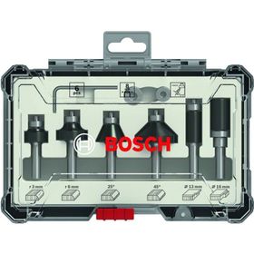 Bosch 2607017469 6 Parça Karışık 8 mm Pro Freze Seti