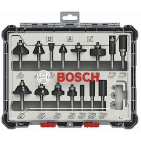 Bosch 2607017472 15 Parça Karışık 6 mm Pro Freze Seti