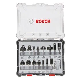 Bosch 2607017472 15 Parça Karışık 6 mm Pro Freze Seti