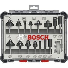 Bosch 2607017472 15 Parça Karışık 6 mm Pro Freze Seti