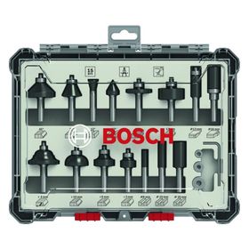 Bosch 2607017472 15 Parça Karışık 8 mm Pro Freze Seti