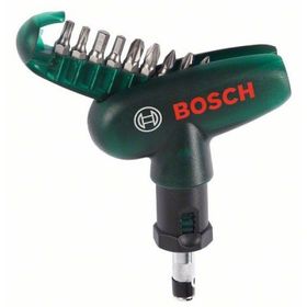 Bosch 2607019510 Dıy Cırcırlı Tornavida Ve 9 Parça Vidalama Ucu