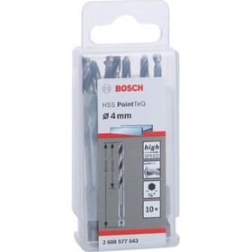 Bosch 2608577543 Pointeq 4 mm 1/4 Metal 10'lu Matkap Ucu