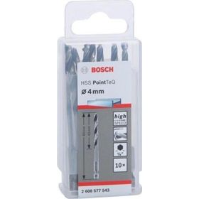 Bosch 2608577543 Pointeq 4 mm 1/4 Metal 10'lu Matkap Ucu