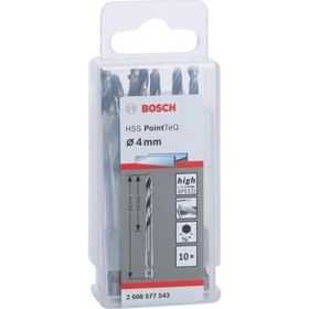 Bosch 2608577543 Pointeq 4 mm 1/4 Metal 10'lu Matkap Ucu