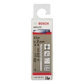Bosch 2608585874 HSS-CO 2x49 mm 10'lu Paket Matkap Ucu