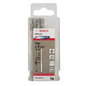 Bosch 2608585885 HSS 5 mm 10'lu Kobaltlı Matkap Ucu