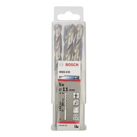 Bosch 2608585901 HSS-Co 11 mm 5'li Kobaltlı Matkap Ucu