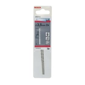 Bosch 2608585909 HSS-G 2,5 mm 2'li Taşlanmış Metal Matkap Ucu