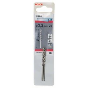 Bosch 2608585912 HSS-G 3.2x65 mm 2'li Matkap Ucu