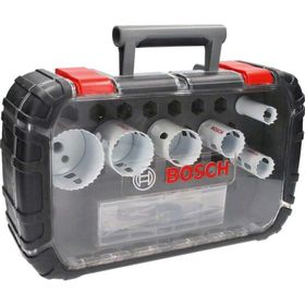 Bosch 2608594187 Ambalaj Ödüllü Çantası ile 9 Parça 22-64 mm Metal ve Ahşap Panç Seti