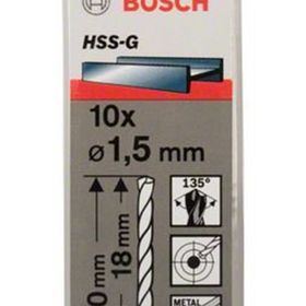 Bosch 2608595050 HSS-G 1.5x40 mm 10'lu Matkap Ucu