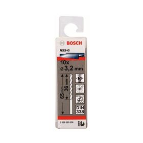Bosch 2608595056 HSS-G 3.2x65 mm 10'lu Matkap Ucu