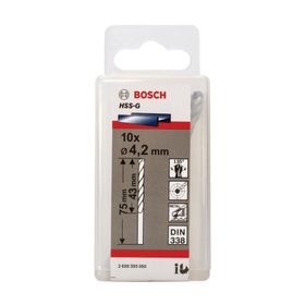 Bosch 2608595060 HSS-G 4.2x75 mm 10'lu Matkap Ucu