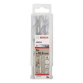 Bosch 2608595078 HSS-G 10,5 mm 5'li Taşlanmış Metal Matkap Ucu